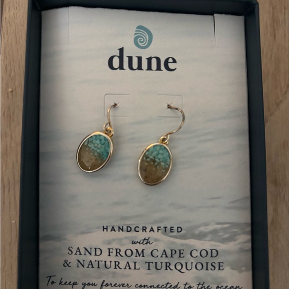 Dune Sandrop Earrings - Large - 14k Gold Vermeil - Ocean Gradient - Picture 2 of 4
